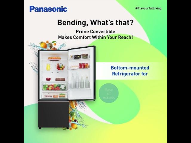 Panasonic Prime Convertible Bottom Mounted Refrigerators