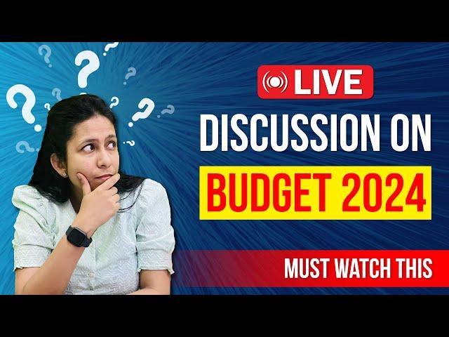 Main keypoints of Budget  | Budget 2024 | Live | CA Neha Gupta