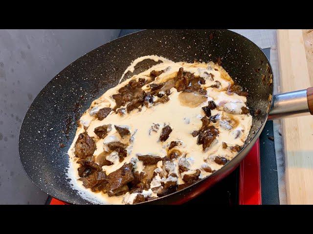 Creamy Beef with Shitake Mushroom