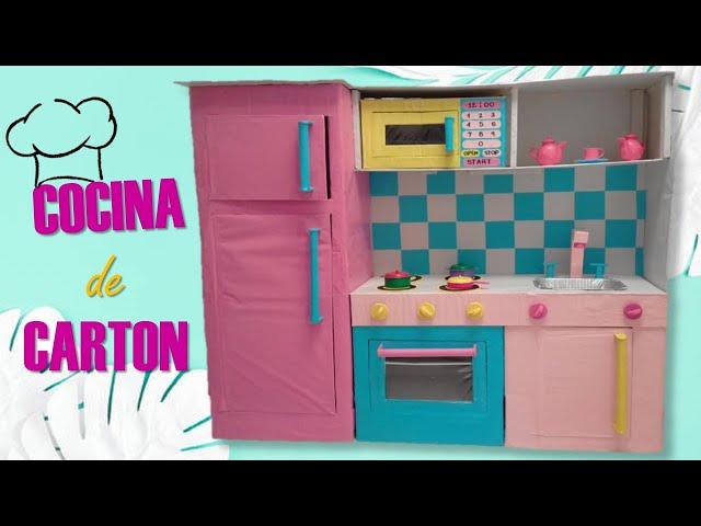 Como hacer una COCINA DE CARTON  - Hola Paola