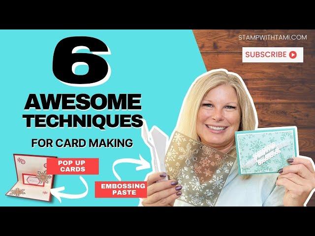   Stampin' Up Gingerbread & Peppermint Suite | 6 Awesome Techniques