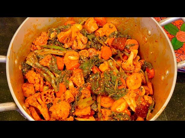 Kashur Anchar | Kashmiri Achar | Mixed Vegetable pickle | Authentic Kashmiri Mixed Vegetable pickle