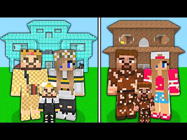 POOR FAMILY VS RICH FAMILY LIFE!  - Minecraft