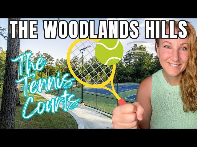 VLOG TOUR: Tennis Courts at The Woodlands Hills in Texas | Best Houston Communities | #CandisInTexas