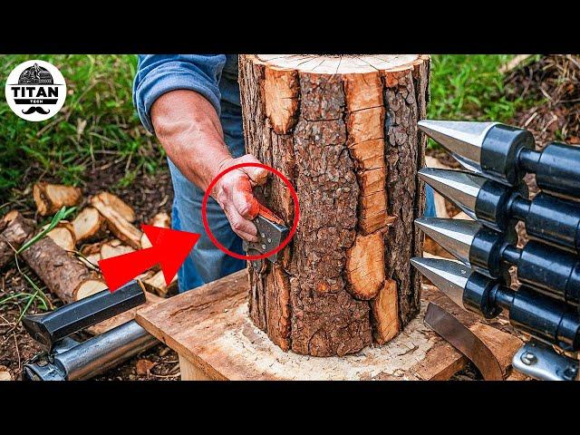 Fastest Automatic Firewood Processing Machine | Homemade Modern Wood Cutting Chainsaw Machines #7