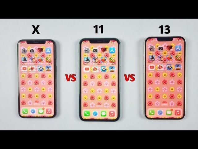 iPhone X Vs iPhone 11 Vs iPhone 13 - SPEED TEST in 2023 (iOS 16.5)