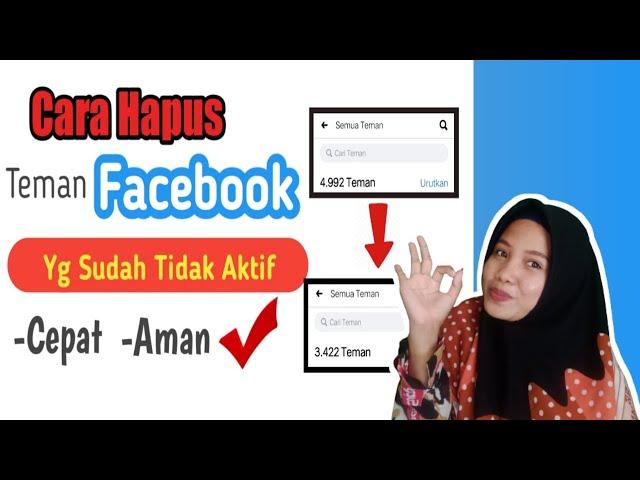 Cara cepat menghapus teman Facebook yang sudah tidak aktif lagi Terbaru Ter aman 100% work