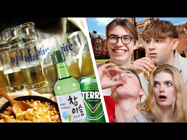 Cambridge Students try Soju for the first time!!