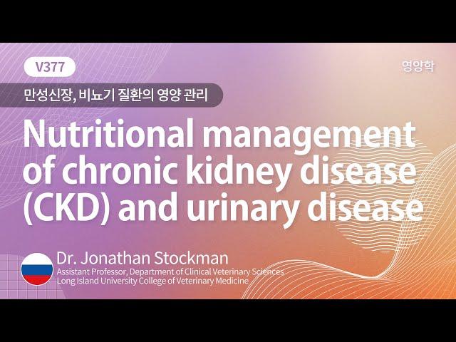 [베터플릭스] 영양학 - 만성 신장, 비뇨기 질환의 영양 관리(Nutritional management of chronic kidney disease(CKD)_강의