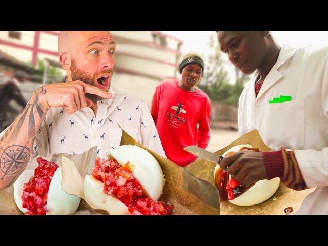 First Day in KENYA! AFRICAN STREET FOOD Breakfast and The Kenyan EGG DOCTOR!