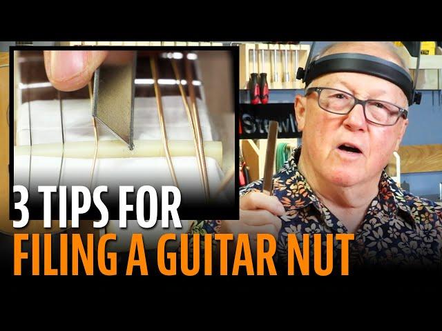 Making a Guitar Nut - 3 Tips for Proper Slotting