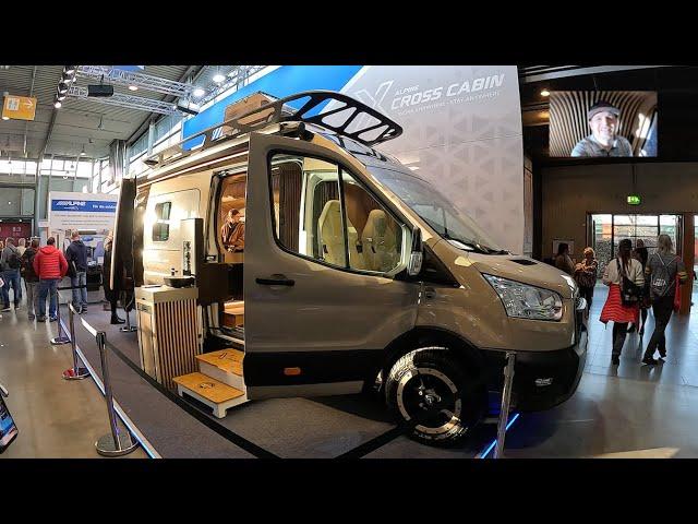 Alpine X-Cross Cabin compact RV Camper Van Ford new model 2024 CMT walkaround and interior V1852