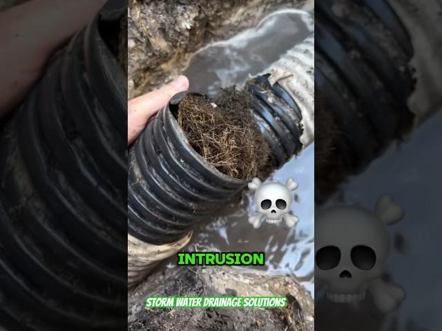 Corrugated Sock Pipe - French Drain - Yard Drainage