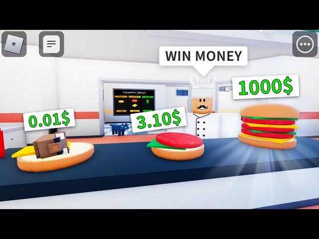 ️ADMIN️ROBLOX Cook Burgers Challenges - Win Money (FUNNY MOMENTS)