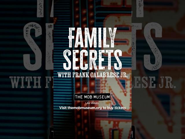 Family Secrets with Frank Calabrese Jr. at The Mob Museum #mafia #truecrime #shorts