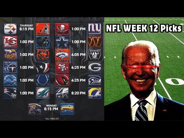 My NFL Week 12 Predictions