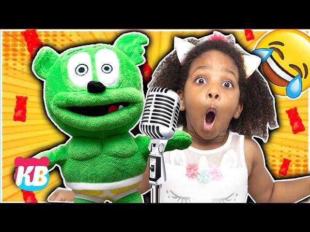 BEST GUMMY BEAR MOMENTS |  Kamdenboy & Kyraboo | Clean up Song [PRETEND PLAY]