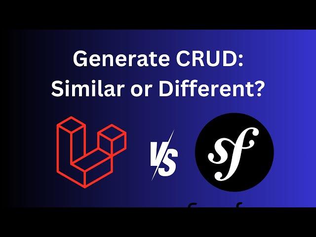 Laravel vs Symfony CRUD: Live-Coding Demo