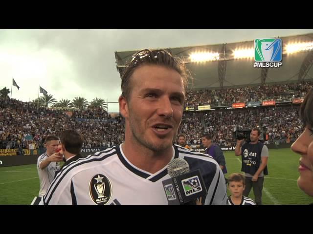 David Beckham MLS Cup POSTGAME: Beckham discusses his future after the final whistle