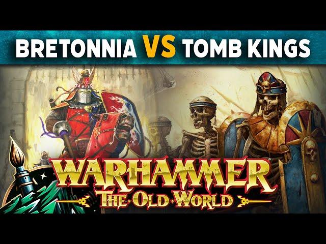 Kingdom of Bretonnia vs Tombkings   Warhammer The Old World Live Battle Report