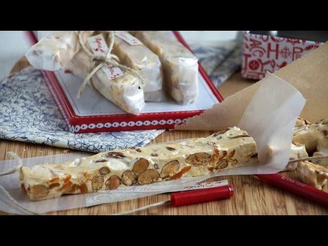 Мягкая нуга с орехами и курагой