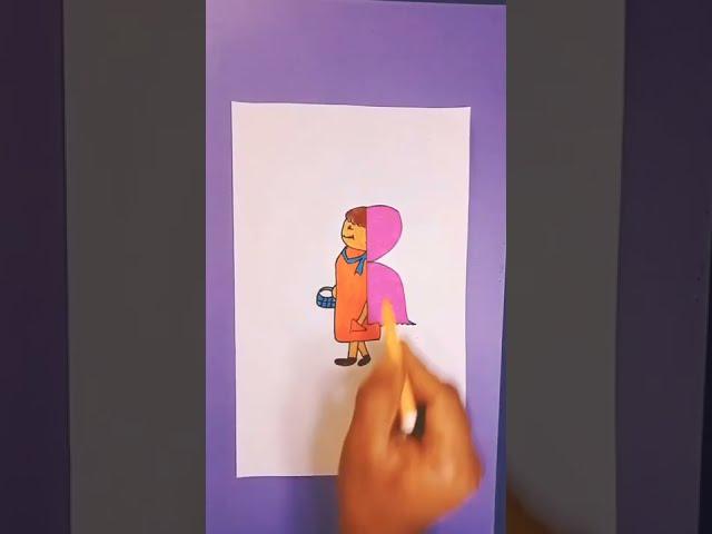 How to draw doll with R #shorts #drawing #art