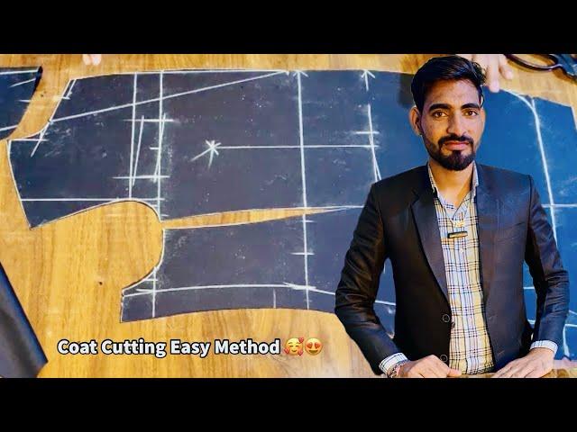 Coat cutting easy method  / 35½- Chest Coat Cutting / Fitting coat cutting karna sikhe / RAJ