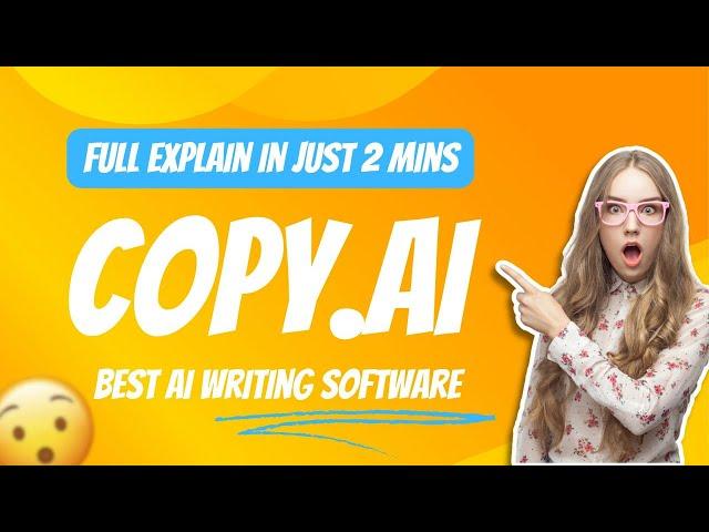 Best AI Writing Software For your Business | How To Use Copy.AI Full Tutorial Explain | T4Techster