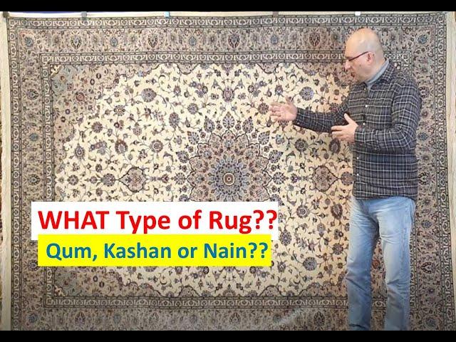 A MYSTERY Silk Persian Carpet!! Is it a Qom, Kashan or Nain Rug??