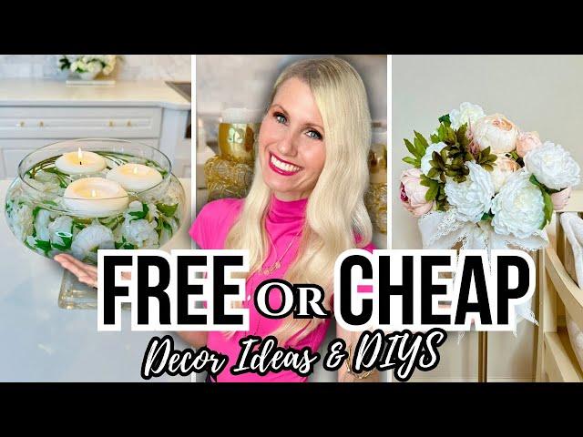 DECORATE For *FREE Or CHEAP* HOME DECOR IDEAS & DIYS On A BUDGET