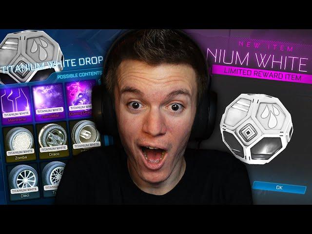 OPENING *50* TITANIUM WHITE DROPS IN ROCKET LEAGUE!