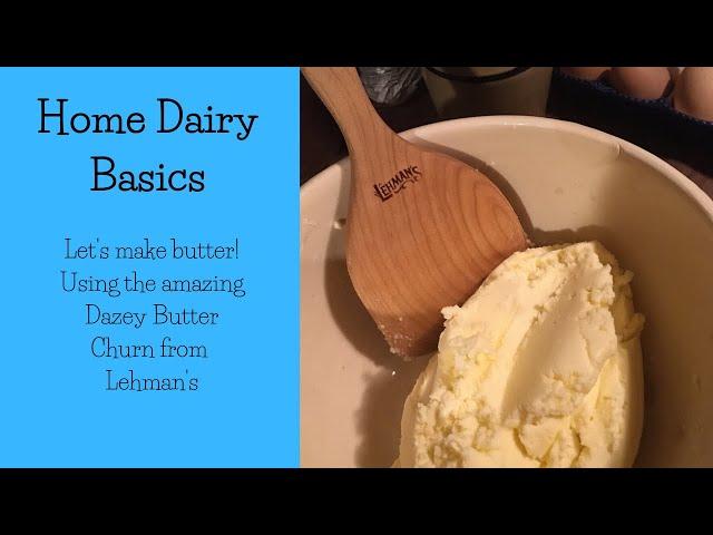 How to make butter in a Dazey hand crank churn!