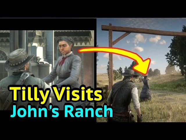 Tilly Visits John's Ranch in Red Dead Redemption 2 (RDR2): Tilly Jackson Epilogue Cutscene