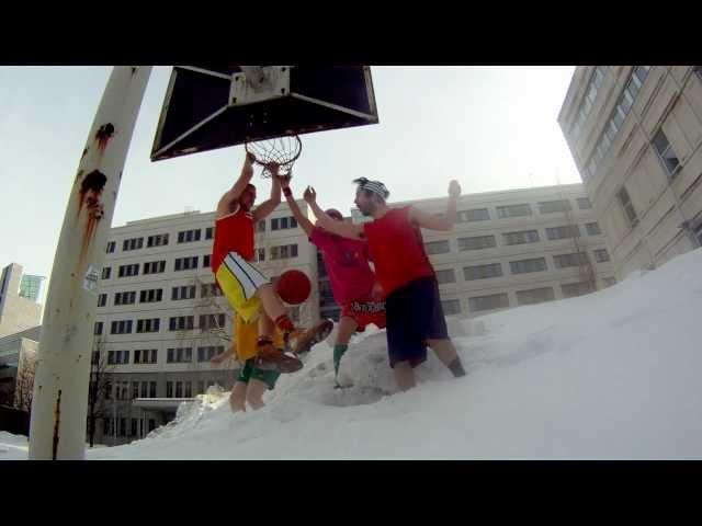 The Ultimate Epic Snow Basketball Challenge 2013 - Koripallo lumihangessa