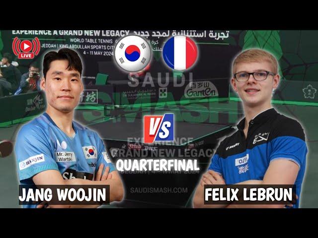 Jang Woojin vs Felix Lebrun Quarterfinal WTT Saudi Smash 2024