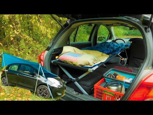 Tiny Hatchback Camper Conversion *Super Cheap And Easy*