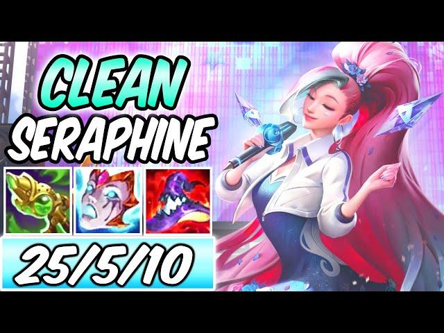 S+ SUPER CLEAN INSANE OUTPLAY SERAPHINE + SONA! K/DA ALL OUT SERAPHINE RISING STAR GAMEPLAY | S11