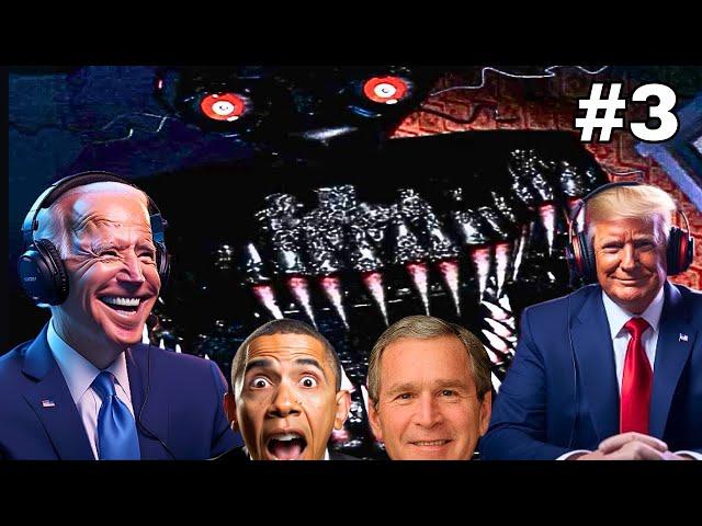 US Presidents Play Five Nights at Freddy's 4 (FNAF 4) Part 3