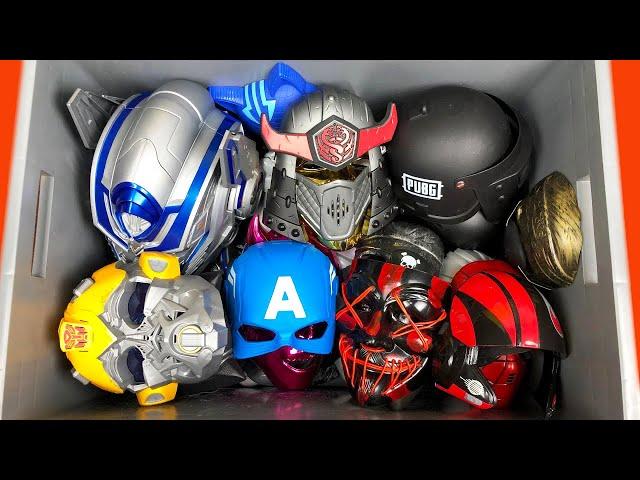 A Lots of Legend Toy Mask Collection ! A Big Box Full of Superheroes Masks ! Bumblebee - Optimus