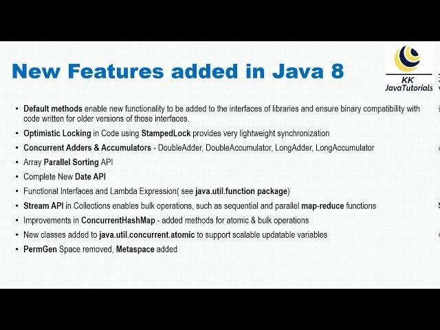 What are new Features added in Java 8 ? || Java 8 Featues || Java 8 interview Questions and Answers