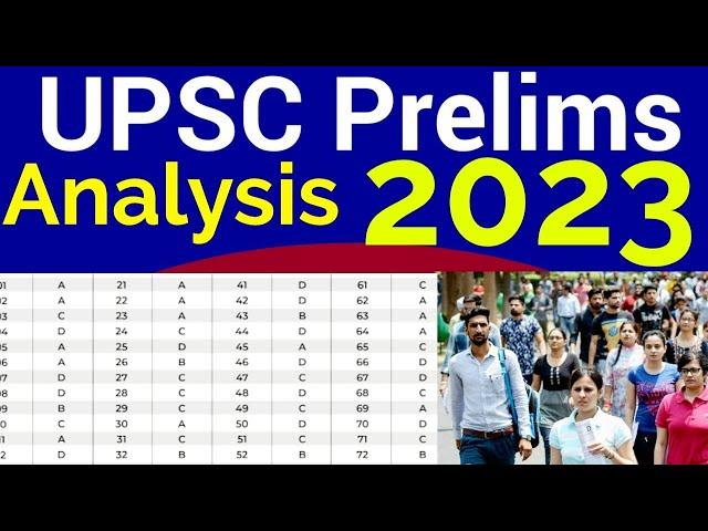 UPSC Prelims 2023 GS Paper Answer Key Analysis in Hindi