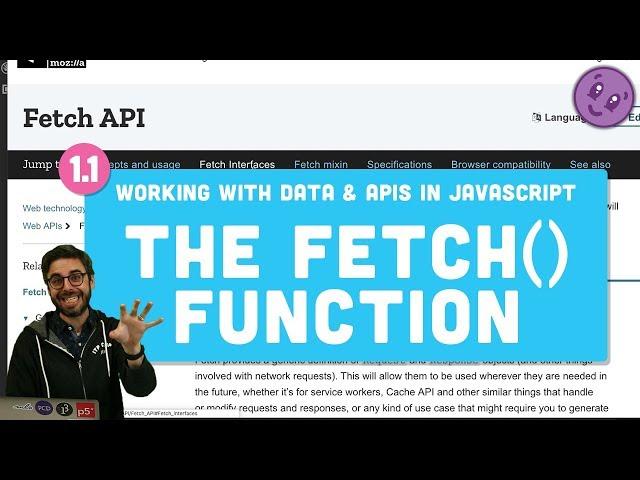 1.1: fetch() - Working With Data & APIs in JavaScript