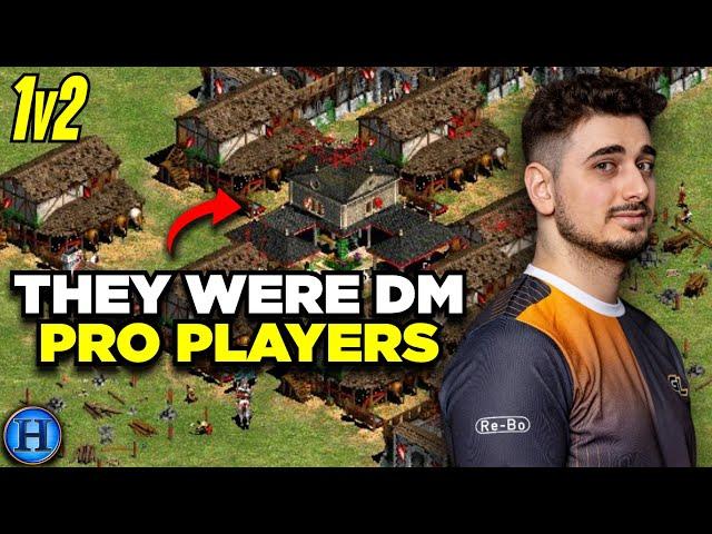 Hera vs 2 Old School DM Pro Players | AoE2