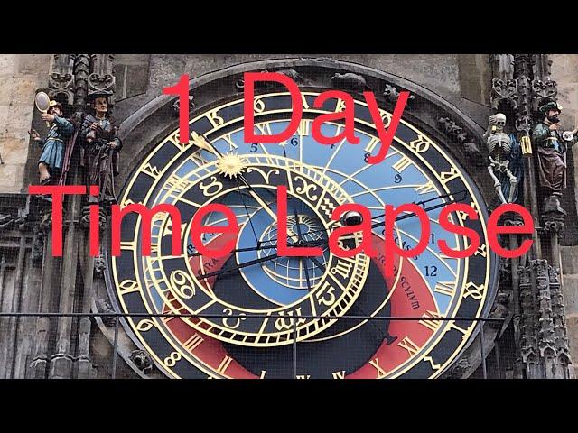 Timelapse Prague Astronomical Clock 1 Day Time Lapse