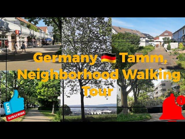 Germany, Baden-Württemberg, Tamm Neighborhood walking Tour on A Regular Sunday in Spring 2022