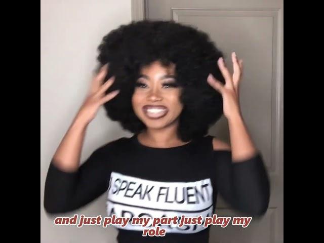 When you get Luvwin Afro kinky curly wig, you will feel like this! #luvwinhair  #afrohair