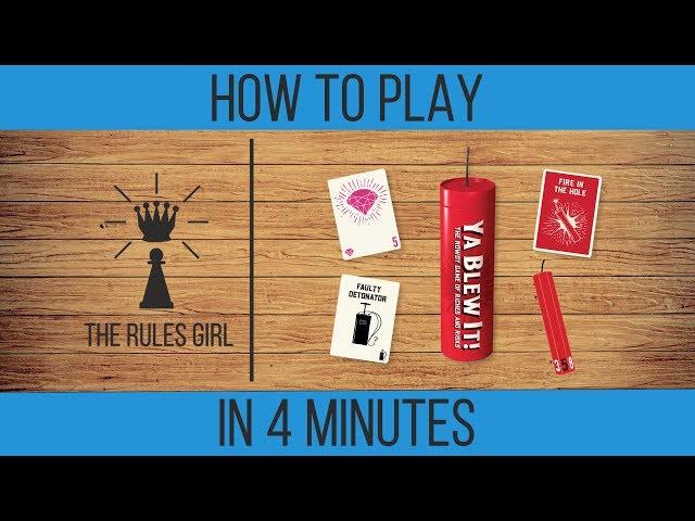 How to Play Ya Blew It! in 4 Minutes - The Rules Girl