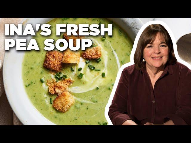 Ina Garten's Fresh Pea Soup | Barefoot Contessa | Food Network