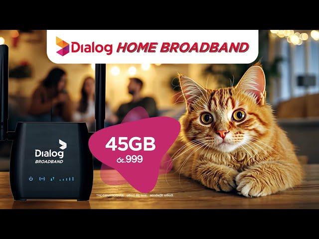 Chill එකේ Data Use කරන්න, හඳුන්වාදෙන අලුත්ම Dialog Home Broadband ගෙදරට Wi -Fi රීලෝඩ් රු.999 Plan එක