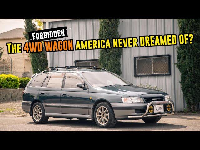 This Toyota Wagon was NEVER available in the USA. 1994 Toyota Caldina Walk Around and POV Drive